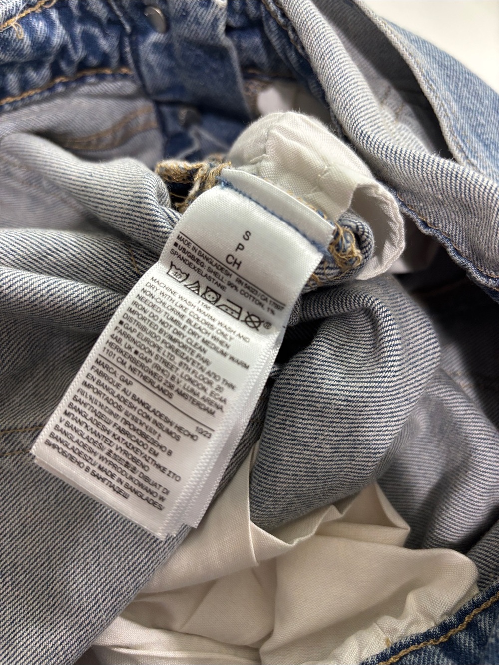 GAP Light Blue Women's Denim Overalls baggy fit - Picture 7 of 7